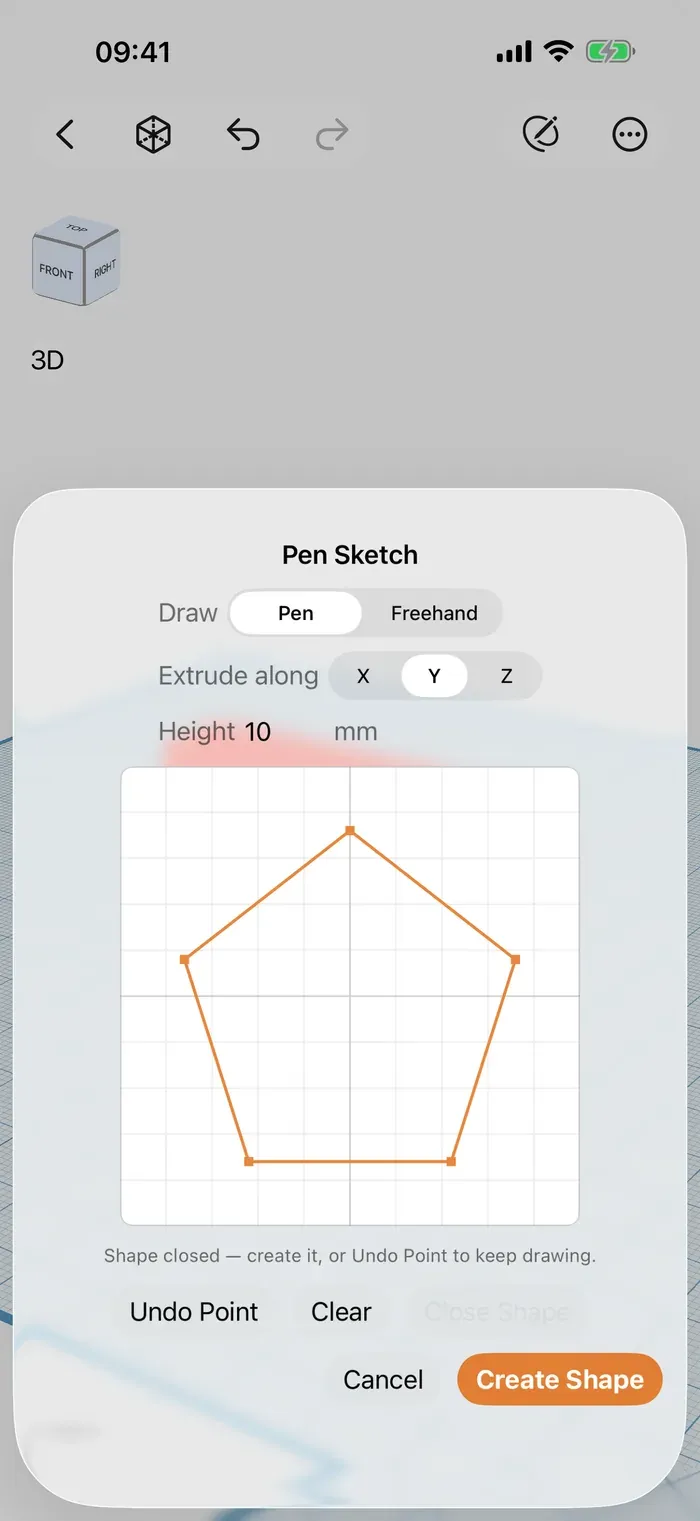 Shapely 3D running on an iPhone (4/4)